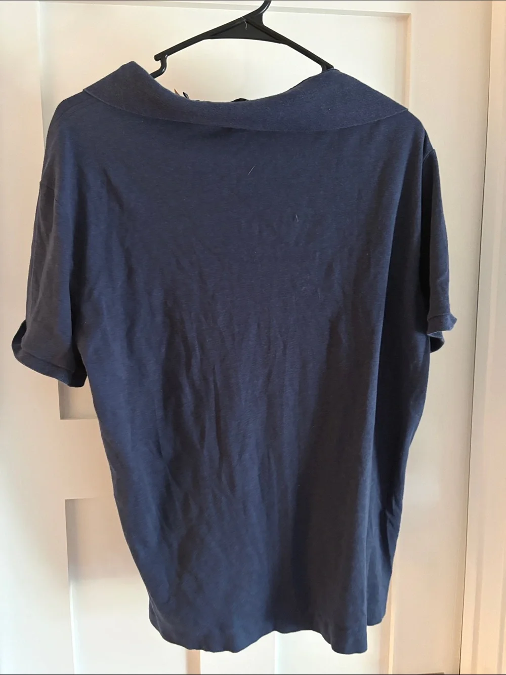 Ralph Lauren Navy Blue Short-Sleeve Polo with Embroidered Pony